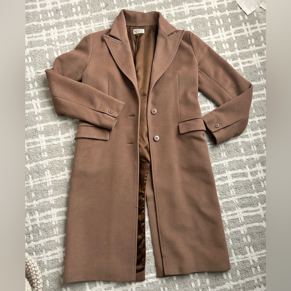 Agnes B. Lambswool & Angora coat - size 38